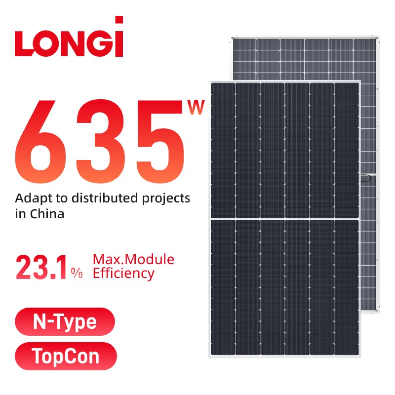 LONGi Hi-MO7 Bifacial 615-645w LR5-78HGD Solar Panel