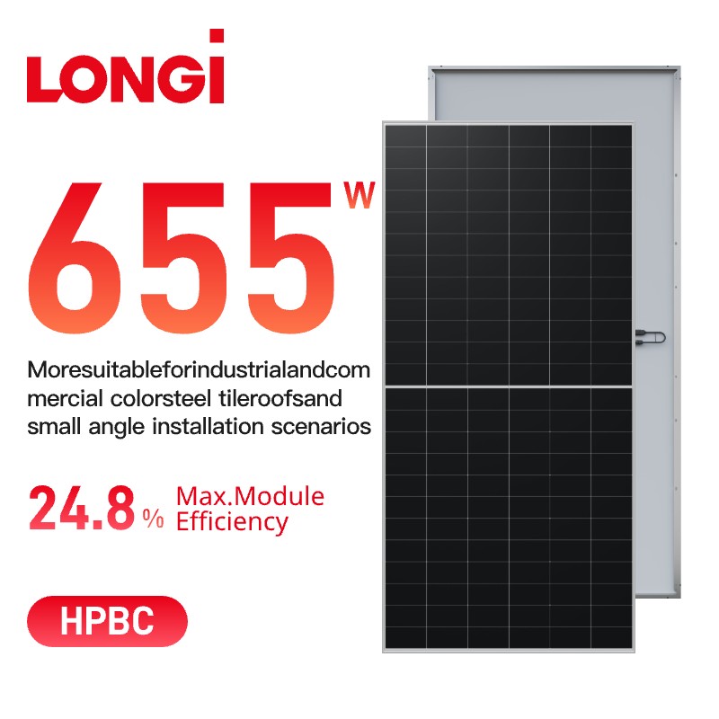 LONGi Himo X10 Monofacial 640-670w LR7-72HVHF Solar Panel