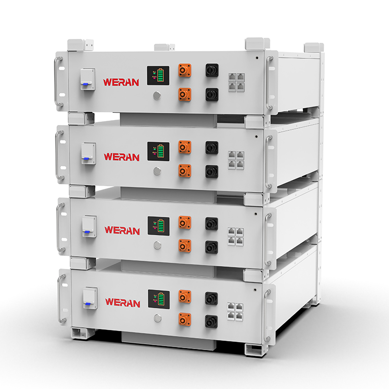 WERAN WRL-48100RW 51.2V 100Ah LiFePO4 Rack Battery (5.12kWh) – 8000 cycle, CAN/RS485, Stackable Home ESS