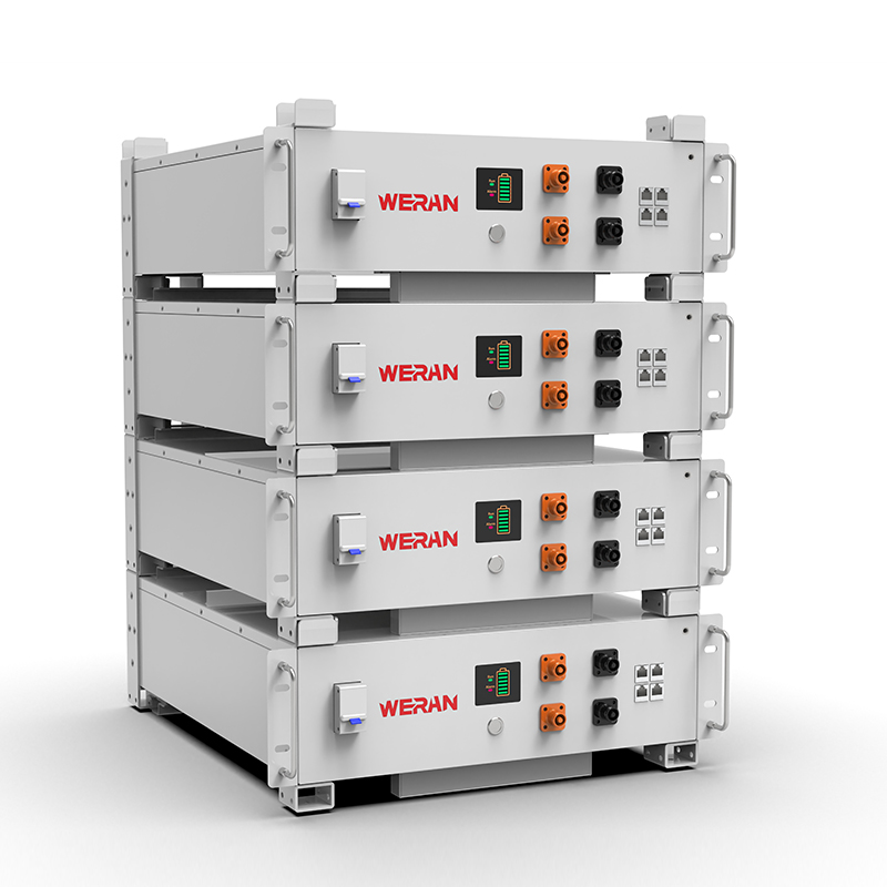 WERAN WRL-48100RW 51.2V 100Ah LiFePO4 Rack Battery (5.12kWh) – 8000 cycle, CAN/RS485, Stackable Home ESS