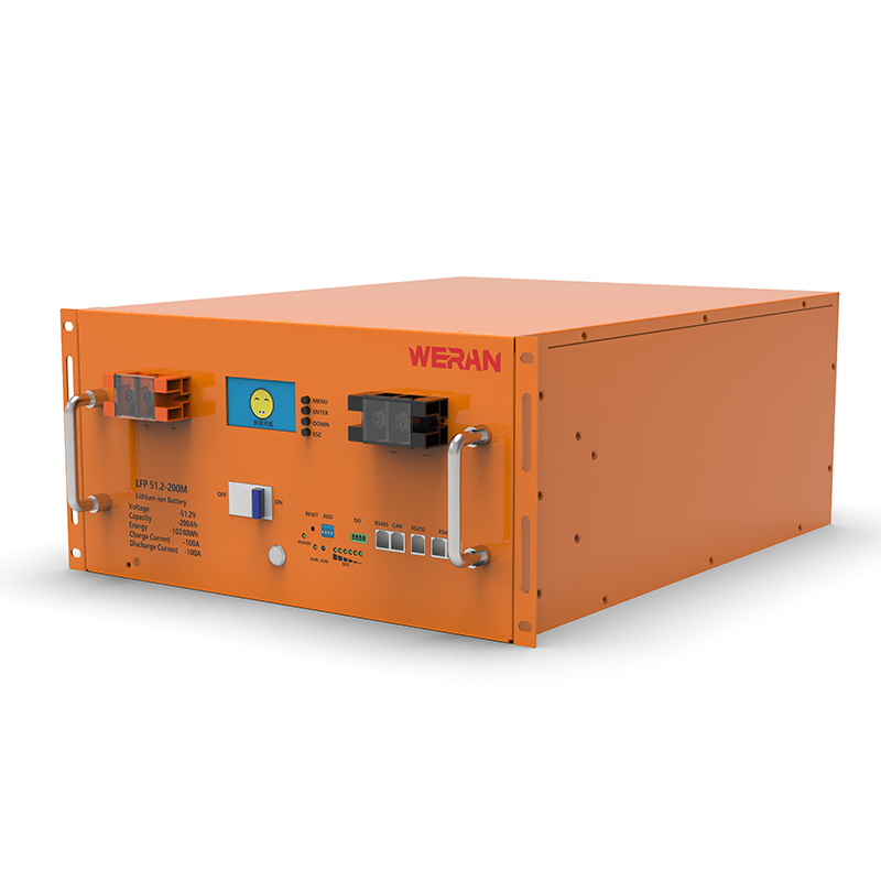 WERAN WRL-48200RO 51.2V 200Ah LiFePO4 Rack Battery (10.24kWh) – 8000 cycle, High Current, Modular Solar Storage