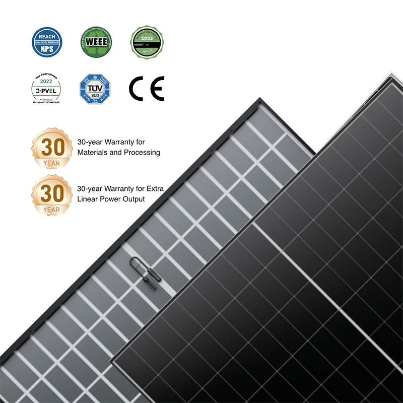 WERAN EcoLife 480-490W Dual Glass BC Solar Panel LR7-54HJD High-End Residential PV Module